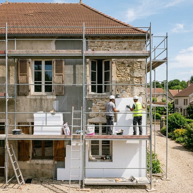 Isolation thermique par l'extérieur (ITE)
